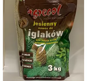 Добриво осіннє для хвойних культур «Агрекол» (Agrecol) 3 кг