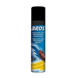 Брос/ BROS аерозоль від повзаючих комах, 400 мл — для знищення тарганів, мурашок, клопів, бліх