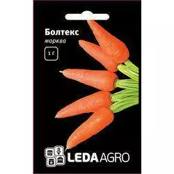 Насіння моркви Болтекс, 1 г — середньопізня сортова (110-120 днів), тип Шантане LEDAAGRO
