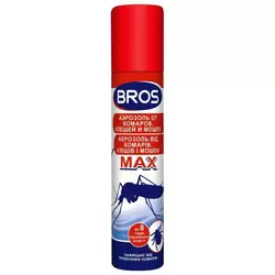 BROS/БРОС спрей проти комарів і кліщів MAX, 90 мл — захищає від укусів комарів і кліщів