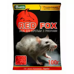 Родентицид Ред Фокс / Red Fox, 100 г — зерно від щурів, мишей і мишоподібних гризунів