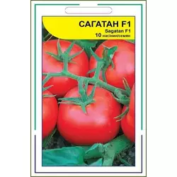 Насіння томату Сагатан F1, 10 сем - ранній (90-95 днів), червоний, детермінантний, круглий, Syngenta