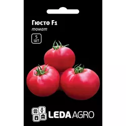 Насіння томату Гюсто F1, 5 насінин — високорослий, рожевий, Leda Agro