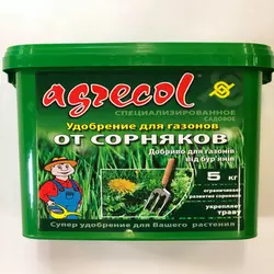 Добриво для газонів проти бур'янів Агрекол/Agrecol, 5 кг