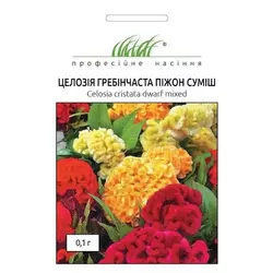 Насіння квітів Целозія гребінцева Піжон суміш, 0,1 г, дійсний до 11.2022, УЦІНКА