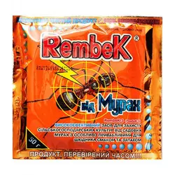 Інсектицид Рембек Мураха, 50 г — готові гранули для боротьби з усіма видами мурах у приміщенні та на ґрунті