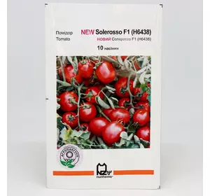 Насіння томату Солероссо F1, 10 насіння — ультрараній, червоний, детермінантний, круглий, Nunhems