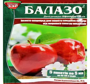 Інсектицид-акарацид Балазо (5 мл) — для захисту плодових культур від шкідників і кліщів