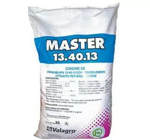 Майстер добриво NPK 13-40-13, 25 кг — комплексне водорозчинне добриво Valagro