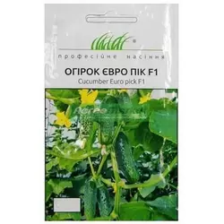 Насіння огірка Євро Пік F1, 10 насіння — партенокарпічний, ранній (40-45 днів) United Genetics
