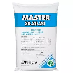 Майстер добрива NPK 20-20-20, 25 кг — комплексне водорозчинне мінеральне добриво, Valagro