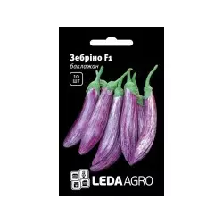 Насіння баклажану Зебріно F1, 10 насінин – середньостиглий , врожайний, Leda Agro