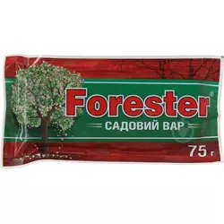 Садовий вар Форестер/ FORESTER, 75 гр — засіб (замазка) для загоєння ран на гілках та корі дерев