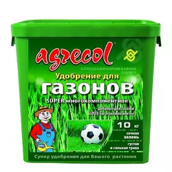 Добриво Агрекол/Agrecol для газонів SUPER багатокомпонентне, 10 кг