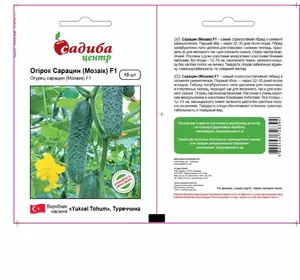 Насіння огірка Сарацин F1 (Мозаїк) (Yuksel Seeds, САДИБА ЦЕНТР), 10 насіння — ранній гібрид, партенокарпік