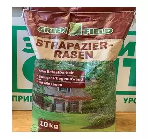 Трава газонна Greenfield Stapazierrasen стійка проти витапування, 10 кг