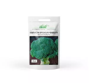 Насіння капусти броколі Чуббі F1, 20 насіння — середньоспече (75-80 днів), броколі NongWoo Bio