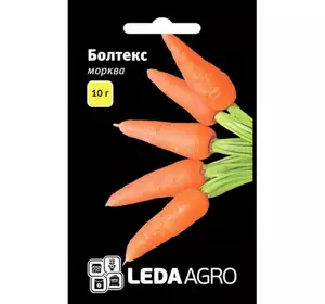 Насіння моркви Болтекс, 10 г — середньопізня сортова (110-120 днів), тип Шантане LEDAAGRO
