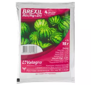 Brexil Mix (Mg-6%, Zn-5%) (Брексіл Мікс), мікроелементи в хелатній формі, 15 г, Valagro